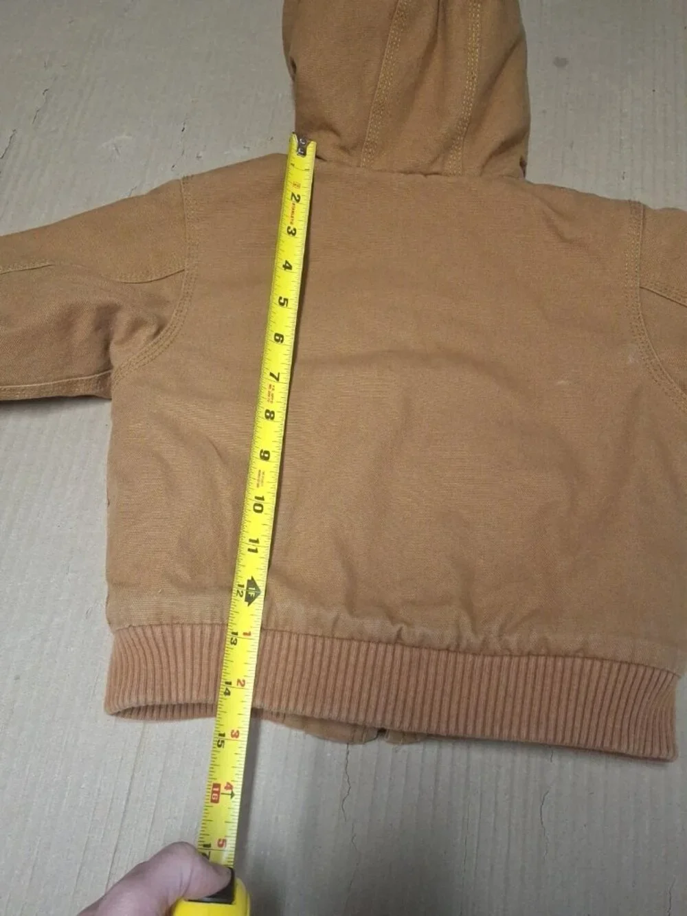 Carhartt Jacket Toddler 2T Brown Insulated Duck Canvas Hooded Rugged Coat